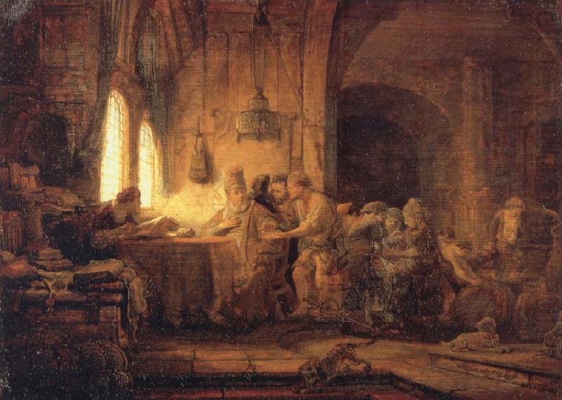REMBRANDT Harmenszoon van Rijn The Parable of the Labourers in the Vineyard china oil painting image